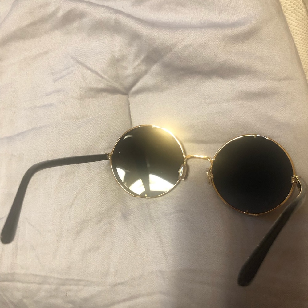 JIMMY CHOO Round Glitter Details Sunglasses - Picture 9 of 11
